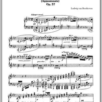Ludwig van Beethoven - Piano Sonata No. 23, F Minor, Op. 57 «Appassionata»